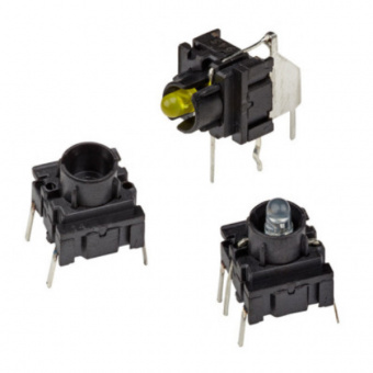 MEC серія кнопок на друковану плату MULTIMEC™ 3F, NO, 10 x 10 mm, IP67, 50 mA / 24 VDC, LED