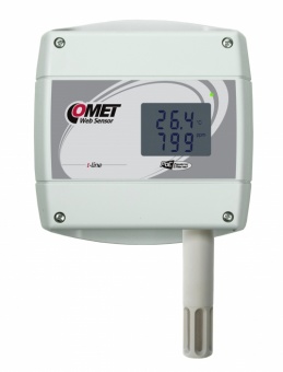 Comet T6640 датчик температури, вологості та рівня CO2 з Web інтерфейсом 1ch, Ethernet, -30 to +80 °C, 5 to 95 % RH, 0 to 2 000 ppm, LCD, PoE