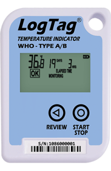 LogTag TIC20 індикатори температури, -30 до +60 °C, Single-Use, LCD, IP64