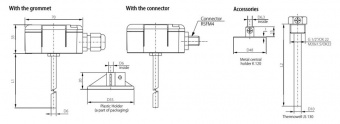 Sensit PTS 320 датчик температури з комутаційною головкою, Pt 1000/3850, -50 °C до +150 °C, IP 65