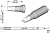 JBC C245729 паяльне жало, chisel, 2.7 x 1 mm