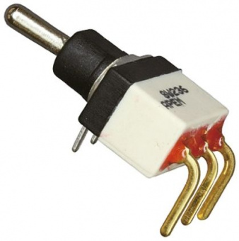 Apem SW036CD-7 тумблер, 1 pole, 0,4 VA 20VAC/VDC, ON-ON, washable