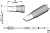 JBC C245911 паяльне жало, chisel, 3,2 x 1,2 mm, HT