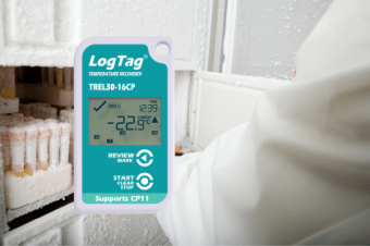 LogTag TREL30-16CP реєстратор температури з зовнішнім сенсором, -80 до +40 °C, Multi-Use, LCD, IP61