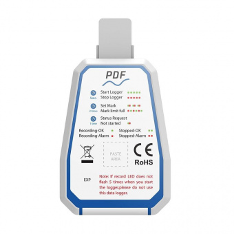 Elitech RC-17 реєстратор температури, -30 до +70 °C, Single-use, USB, PDF, IP67