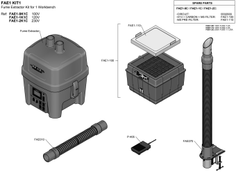 JBC FAE1-2K1C димоуловлювач FAE1 KIT1, 230V