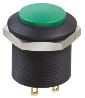 Apem FPAR1B1432X0X кнопка, Ø 24 mm, Latching (OFF-ON), 200 mA, 12VDC, IP69K