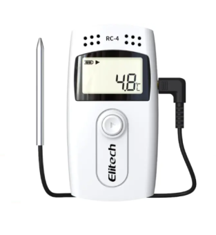 Elitech RC-4 реєстратор температури, -30 до +60 °C, -40 до +85 °C, Multi-Use, PDF, USB, LCD