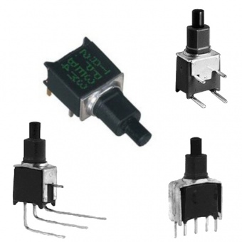 Apem серія кнопок на друковану плату TP Series, momentary