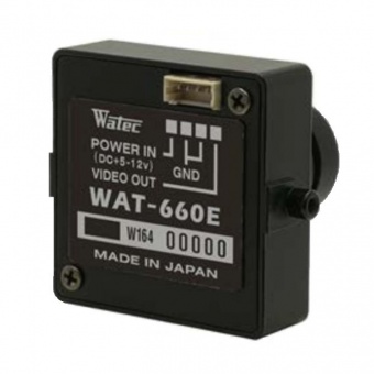 Watec WAT-660E (G3.8) ультра-компактна відеокамера для слабкої освітленості 0.002 lx, 1/4” CMOS, analog B/W, 480TVL, f3.8