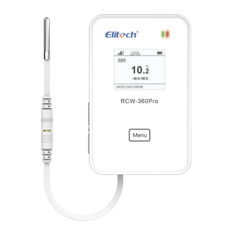 Elitech RCW-360Pro-TE реєстратор температури, 1ch, -40 до +80 °C, Multi-Use, 4G+Wi-Fi, TFT, IP65