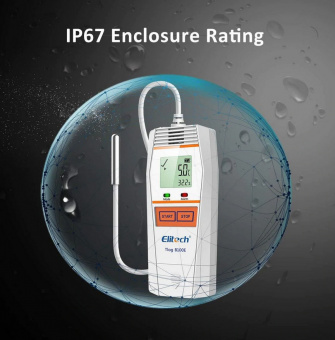 Elitech Tlog B100EL реєстратор температури, -196 до +150 °C, Multi-Use, PDF, USB, LCD, IP65