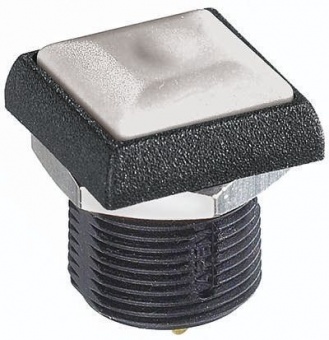 Apem IRC3Z472 кнопка, Ø 16 mm, Momentary (NO), white actuator, 200 mA 48 VDC, IP67