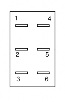 Apem KR452AKXXA клавішний перемикач, MOM-ON, 5 A 24 VDC, IP68