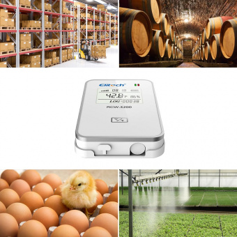Elitech RCW-3200 TH реєстратор температури та вологості LoraWAN, -20 до +50 °C, Multi-Use, LCD, IP65