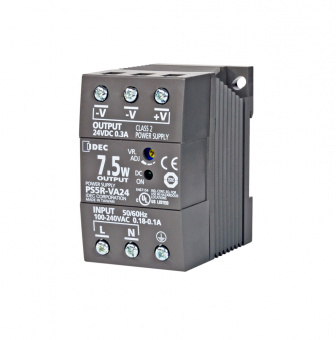 IDEC PS5R-VA12 блок живлення, 100 - 240VAC, 7.5W, 0.6A, 12VDC Output, DIN