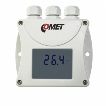 Comet T4411 датчик температури, -200 to +600 °C, RS485, Pt1000, LCD, IP65