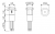 Apem IXP3W11W кнопка, Ø 12 mm, Momentary (NO), harsh environments, blue actuator, white led, 2 A 28 VDC, IP69K