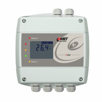 Comet H4531 регулятор температури, Ethernet, 1ch, -200 to +600 °C, 2 relay output, 3 binary input, LCD, Pt1000