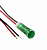 Apem QS63XXG12 світлодіодний індикатор, Ø6 mm, 12 VDC, Green