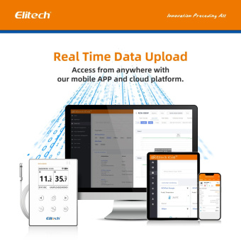 Elitech RCW-800 WiFi THE реєстратор температури та вологості, -40 до +80 °C, Multi-Use, Wi-Fi, LCD, IP64