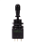 Apem 12144-3VX778 тумблер, MIL-STD, Ø 11.9 mm, 2 pole, ON-ON-ON, 2 A 250 VAC- 4 A 28 VDC, 3 locked positions, IP67