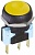 Apem IRR8Z252 кнопка, Ø 16 mm, Momentary (NC/NO), microswitch technology, yellow actuator, 5 A 250 VAC, IP67