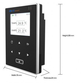 Elitech RCW-600 WiFi двоканальний реєстратор температури, -40 до +80 °C, Multi-Use, Wi-Fi, LCD, IP64