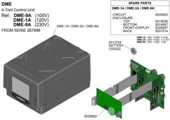 JBC DME-2A чотириканальний блок управління DME, 4x150W, 230V, 90-450°C