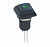 Apem IPC1SAD2L0G кнопка, Ø 12 mm, Latching OFF - ON, black actuator, green led, IP67