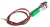 Apem Q8R3CXXG12E світлодіодний індикатор, Ø8mm, 12VDC, Green, Cable, IP67