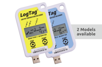 LogTag USRID-16W реєстратор температури з ВООЗ декларцією, -30 до +60 °C, USB, LCD, Single-Use, WHO PQS, IP64