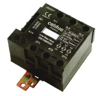 Celduc SWT860330 трехфазный твердотельный контактор, 3X5A, 24-520VAC