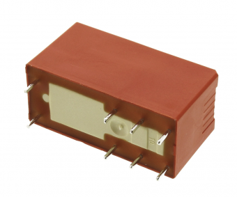 TE Connectivity RT424024 6-1393243-8 реле на монтажну плату, 24VDC Coil Non-Latching, DPDT, 8A, PCB Mount, 2 Pole