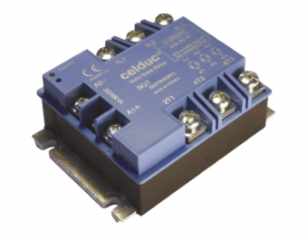 Celduc SGT865470E трифазне твердотільне реле, 3x50A, 24-520VAC