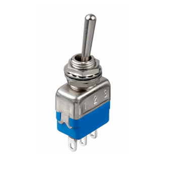 Apem 11136A тумблер, 4 A 30 VDC, Single pole, ON-ON