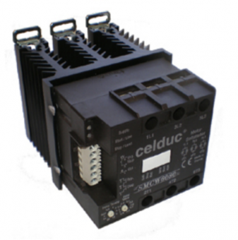 Celduc SMCW6080 трехфазное устройство плавного пуска, 3x16A, 200-480VAC, 13kW