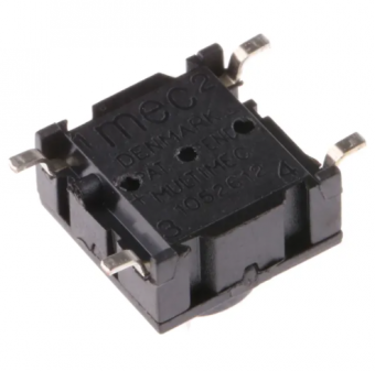 MEC 3ESH9-08.0 кнопка на друковану плату, NO, Momentary, 10 x 10 mm, IP67, 50 mA / 24 VDC