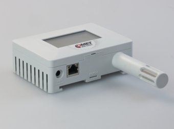 Comet TA3610 Компактний датчик температури та вологості, вихід Ethernet та PoE