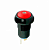 Apem IPR1SAD6L0S кнопка, Ø 12 mm, Latching OFF - ON, red actuator, red led, IP67