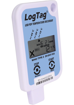 LogTag USRID-16W реєстратор температури з ВООЗ декларцією, -30 до +60 °C, USB, LCD, Single-Use, WHO PQS, IP64