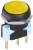 Apem IRR8Z252 кнопка, Ø 16 mm, Momentary (NC/NO), microswitch technology, yellow actuator, 5 A 250 VAC, IP67