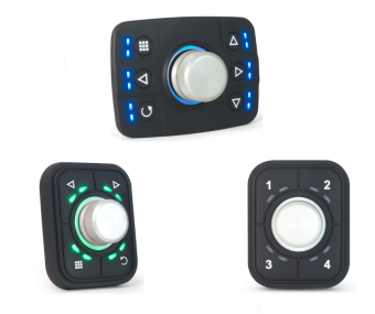 Apem PKD серія клавіатур 3 в 1, 50 mA 8-32 VDC, 4/6 keys, RGB LED, CANbus, J1939, IP67/IP69K