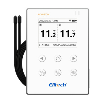 Elitech RCW-800 WiFi TDE двоканальний реєстратор температури, -40 до +80 °C, Multi-Use, Wi-Fi, LCD, IP64