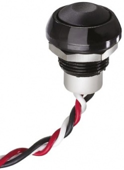 Apem IHSR36F2 кнопка на ефекті Холла, Ø 12 mm, Momentary (NO), 5 mA, 3.5 - 24 VDC, NPN output type, IP67