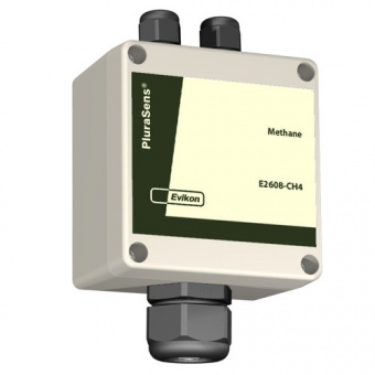 Evikon E2608-LEL-CH4 детектор метану, 24 VDC, 0 - 100% LEL, RS485, Modbus RTU, 2 × SPST relays, 2 × 4-20 mA / 0-10 V, IP65