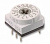 Apem PT65703 поворотний перемикач, 200 mA 42 VDC, -20°C - +70°C, 16 position, Hexadecimal, washable