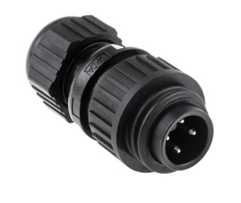 Hirschmann 934124100 CA 3 LS круглий роз'єм, 3 + PE, M22 Connector, Plug, Male, IP67