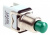 Apem 1212C3 кнопка, Ø 12 mm, momentary, NC, 2 A 250 VAC/24 VDC, green color