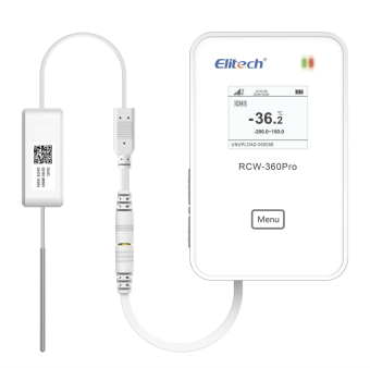 Elitech RCW-360Pro-TLE, реєстратор для низьких температури, 1ch, -200 до +150 °C, 0 до 100%,  Multi-Use, 4G+Wi-Fi, TFT, IP64
